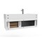 Castello Usa Nile 48" Wall Mounted White Vanity With White Top AndAnd Brushed Nickel Handles CB-MC-48W-BN-2053-WH - alternate 2